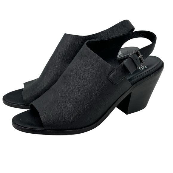 Eileen Fisher Glance Sling Back Heel Sandal Women's SZ 11 Black Comfort Capsule - Picture 1 of 10